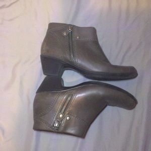 Clarks Gray ankle boots